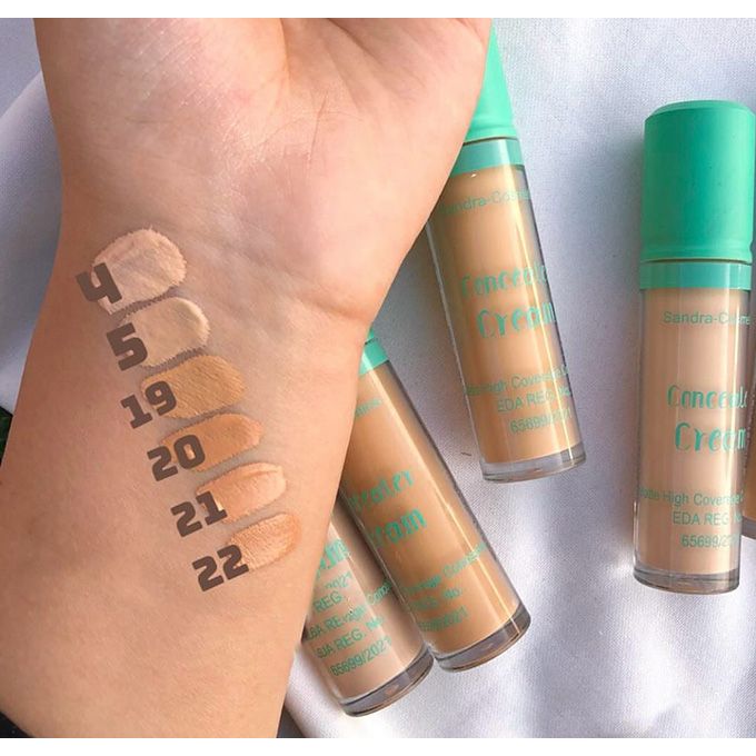 Sandra High Coverage Matte Cream Concealer, Color No. (20)