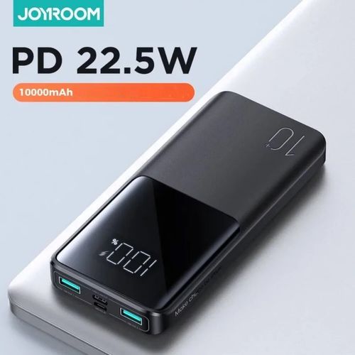 باور بانك JOY ROOM الأصلي JR-QP191 بسعة 10000 مللي أمبير مع شاشة رقمية - شحن سريع 22.5 واط