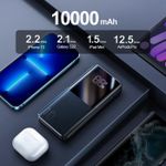 باور بانك JOY ROOM الأصلي JR-QP191 بسعة 10000 مللي أمبير مع شاشة رقمية - شحن سريع 22.5 واط