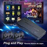 وحدة تحكم ألعاب الفيديو Blulory 4K Smart TV Stick (64 جيجابايت 10000+ لعبة)