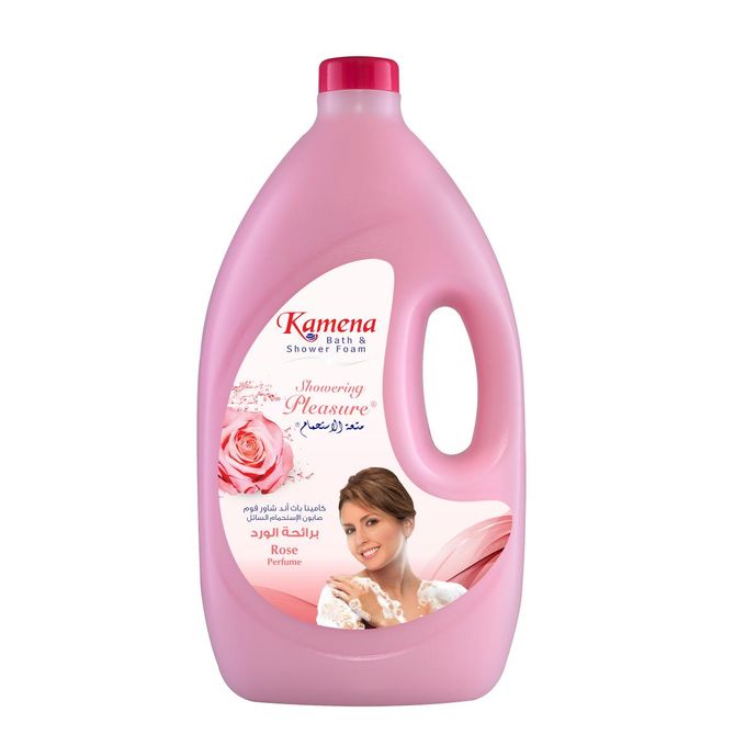كامينه جل استحمام معطر برائحة الورد - 3.3 لتر