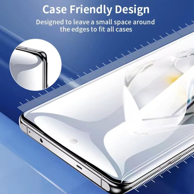 Samsung Galaxy S24 المزيد Screen Protector, Liquid UV Tempered Glass, Full Screen adhesive , Sensitive Touch, Fingerprint Sensor Compatible, HD Transparent