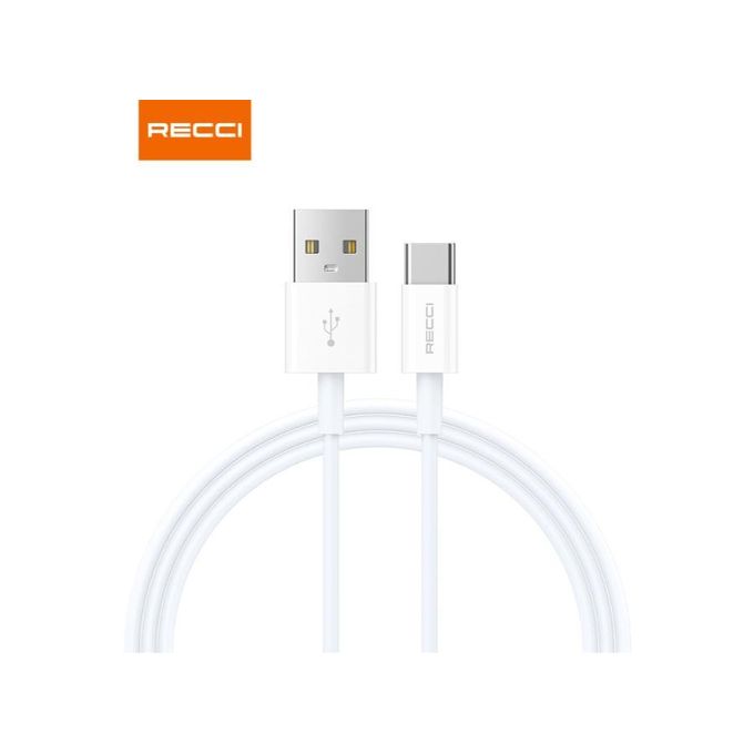 كابل الشحن السريع TYPE-C 3A من ريتشي RS06C بطول 1م - أبيض