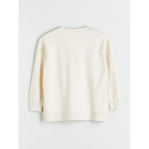 Crew Neck Patterned Women's Sweatshirt