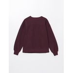 Crew Neck Printed Oversize Women's Thick Sweatshirt