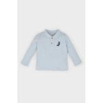 Baby Boy Polo Neck Regular Fit Long Sleeve T-Shirt - Lt.Blue