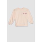 Baby Girl Bike Neck Regular Fit Sweat Shirt - Sand