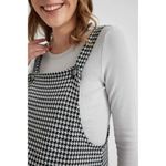 Regular Fit Patterned Maternity Mini Dungarees Dress
