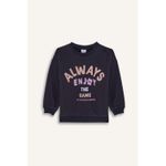 Baby Girl Bike Neck Regular Fit Sweat Shirt - Anthra