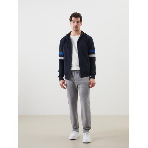 Hooded Long Sleeve Men's Zip-Up Sweatshirt