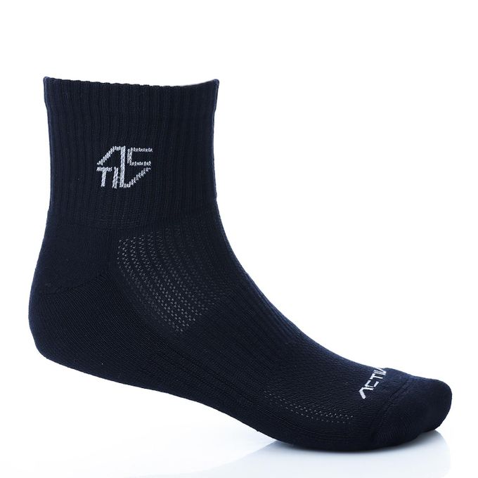 Set of 3 - Ribbed Quarter Breathable Socks - Multicolors