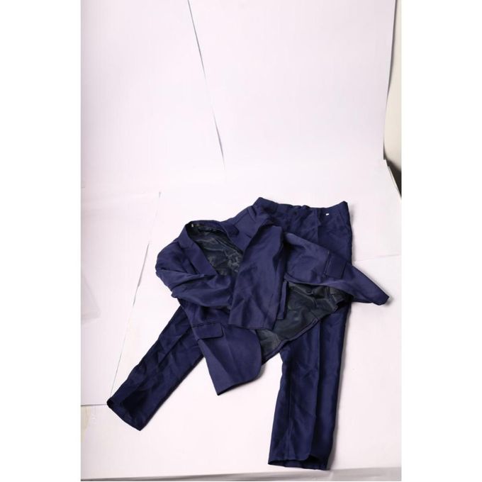 Blazer 2 Piece Suit Male Slim Wedding Suit Coats Costume Homme Navy Blue - Navy Blue - XL
