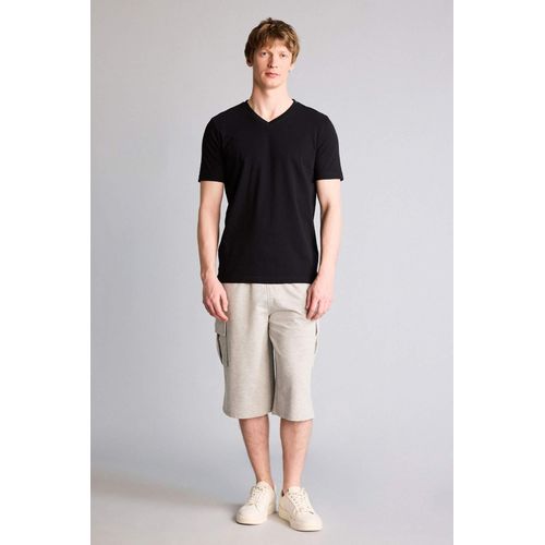 Stretch Fabric Basic T-Shirt