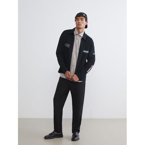 Relaxed Fit Printed Men's Jacket