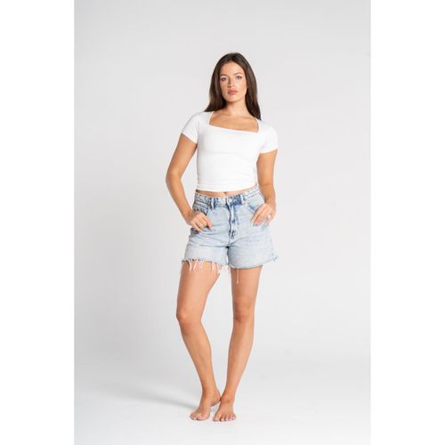 Square Neck Short Sleeve - White