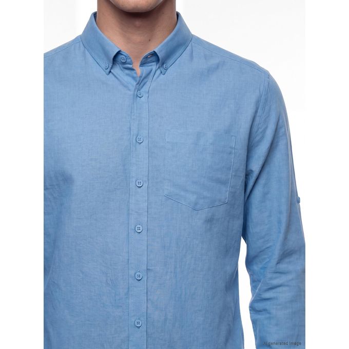 Button-Down Collar Man Shirt
