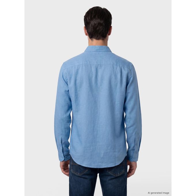 Button-Down Collar Man Shirt
