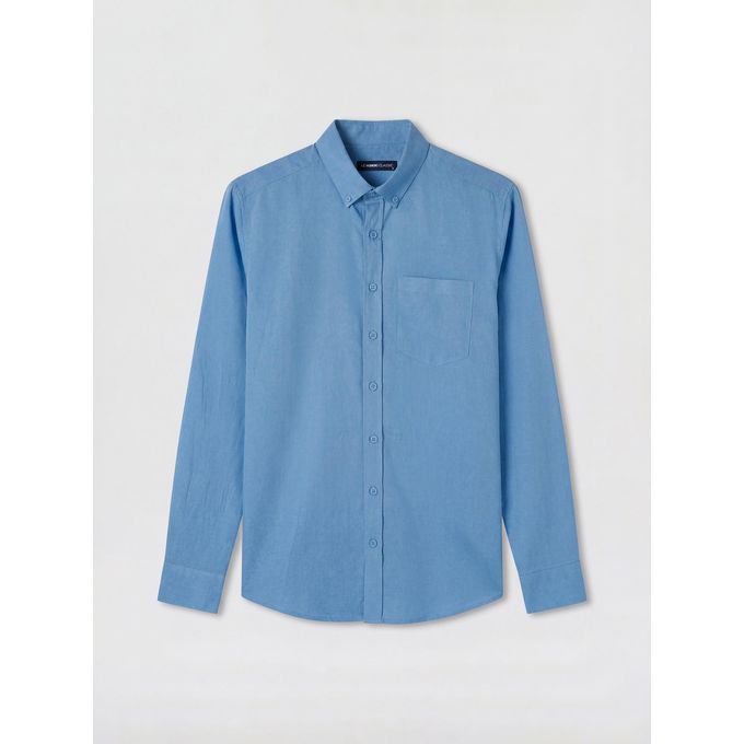 Button-Down Collar Man Shirt