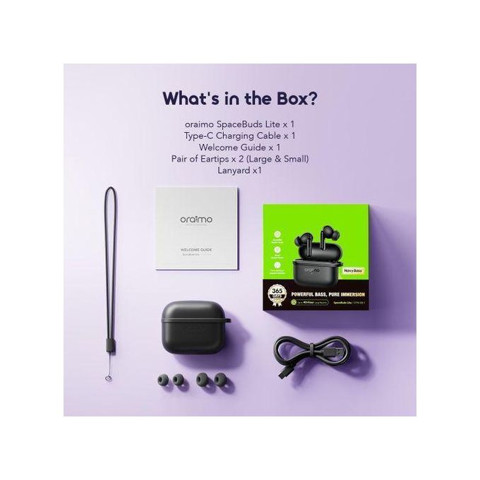 OTW-324 SpaceBuds Lite Wireless Earbuds - Black