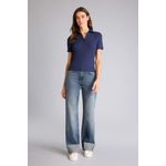 Slim Fit Polo Collar Camisole Short Sleeve Polo T-Shirt