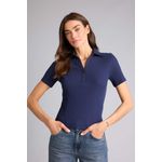 Slim Fit Polo Collar Camisole Short Sleeve Polo T-Shirt