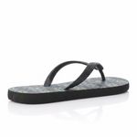 Black Slip On Self Pattern Flip Flop