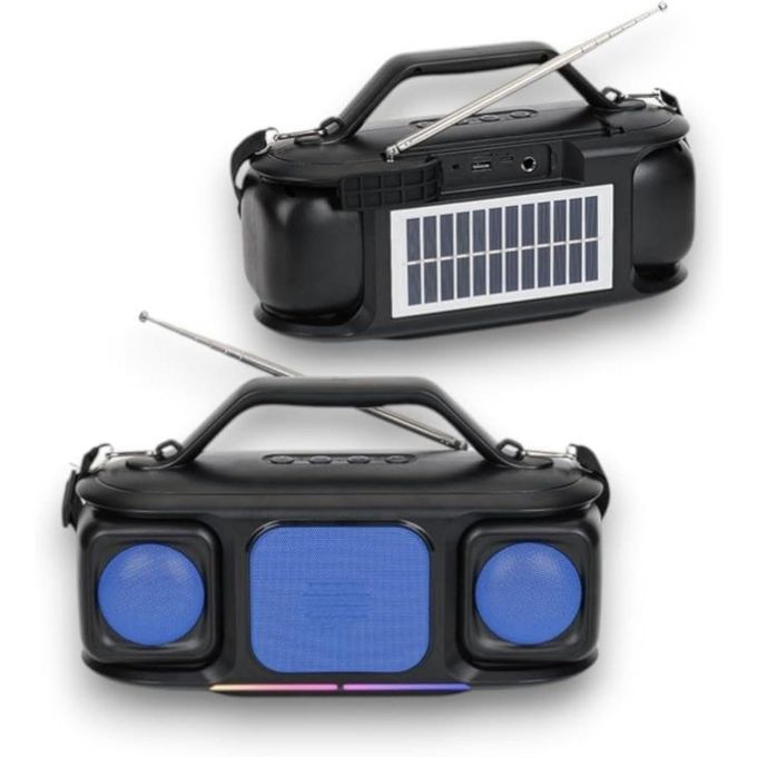 Speaker ZR Wireless Portable Bluetooth Support Usb Stereo, Micro SD, FM Radio And AUX power that delivers Portable Outdoor Speaker 1200mAh Solar Charger Wireless Speaker high/quality multicolor(Z307)