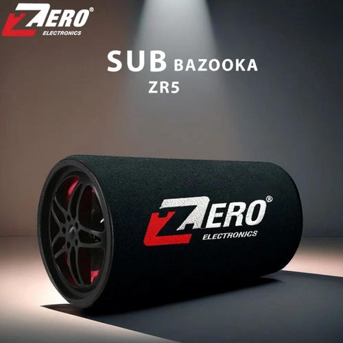 ZR-5 Car Subwoofer Bazooka Speaker AC-DC USB Bluetooth TF Card AUX Remote 6 Inch Bass (20Hz,2W) High Power Car Audio System Bass Speaker Shape Round