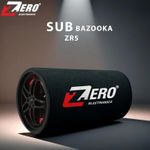 ZR-5 Car Subwoofer Bazooka Speaker AC-DC USB Bluetooth TF Card AUX Remote 6 Inch Bass (20Hz,2W) High Power Car Audio System Bass Speaker Shape Round