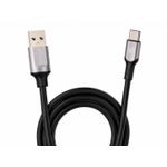 كابل BAVIN CB288 USB إلى النوع-C بطول 1.2 متر، شحن سريع 18 واط ونقل بيانات، متوافق مع سامسونج وشاومي وهواوي وأوبو وريلمي، أسود