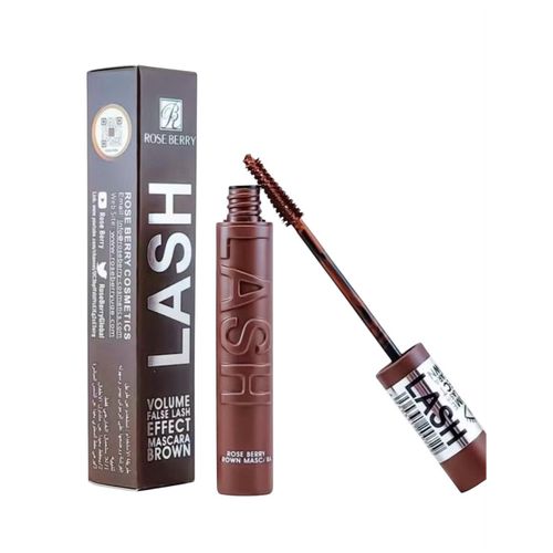 Rose Berry ماسكارا بني تكثيف وتأثير رموش صناعية – لون طبيعي ثابت يدوم طويلاً