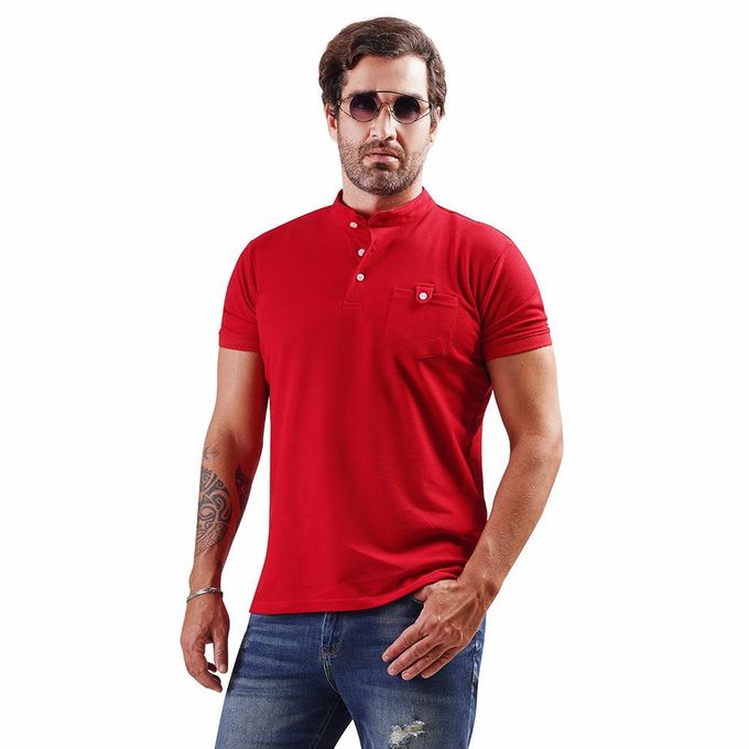 Men's FASHION POLO SHIRT-RED