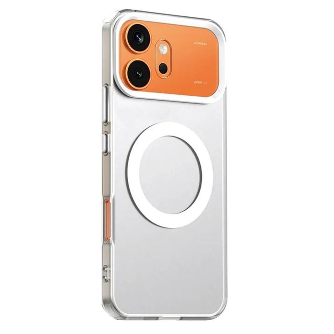 جراب ألترا شيلد لـ Honor 600 / Honor 600 Pro مضاد للصدمات , جراب حماية نحيف ومقاوم للبصمات مع حماية الكاميرا - أبيض