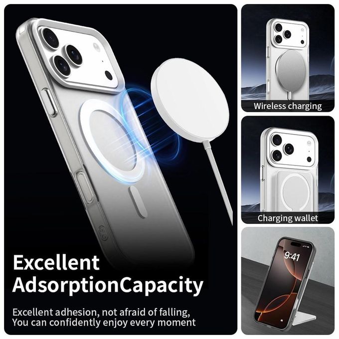 جراب ألترا شيلد لـ Honor 600 / Honor 600 Pro مضاد للصدمات , جراب حماية نحيف ومقاوم للبصمات مع حماية الكاميرا - أبيض