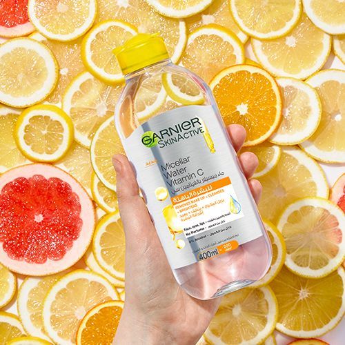 Garnier ماء غارنييه سكين أكتيف لتنظيف البشرة وتفتيحها مع فيتامين سي - 400 مل