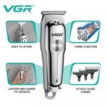 ماكينة حلاقة VGR الاحترافية ذات الشفرة الصفرية القابلة للشحن VGR V071