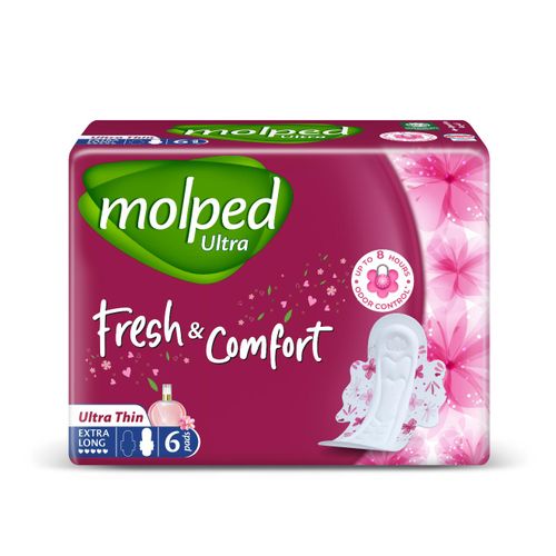 Molped ألترا - فريش وراحة - عبوة واحدة - طويلة جداً - 6 فوط