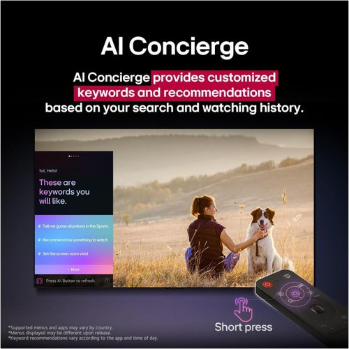 LG 55 inch UHD AI UA85 4K Smart TV AI Magic remote HDR10 Pro webOS25-55UA85006LA.AFU (2025 Model)